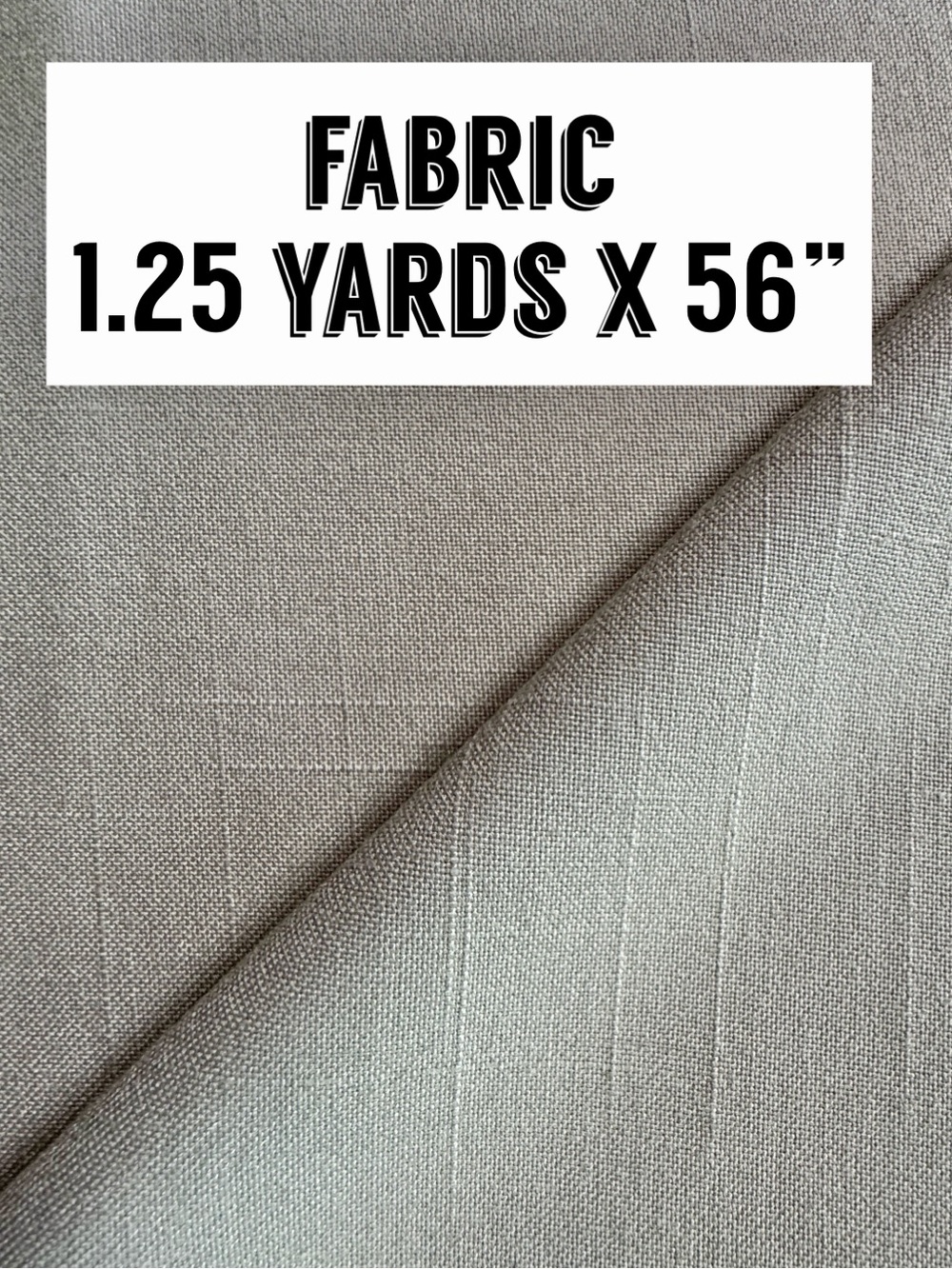 Linen-Like Fabric Light Taupe (1.25 yards x 56”)